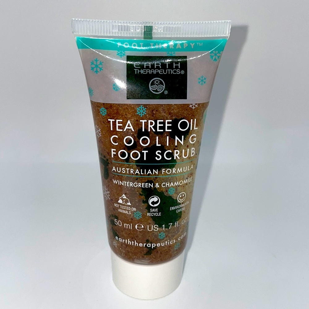 Earth Therapeutics Tea Tree Oil Cooling Foot Scrub